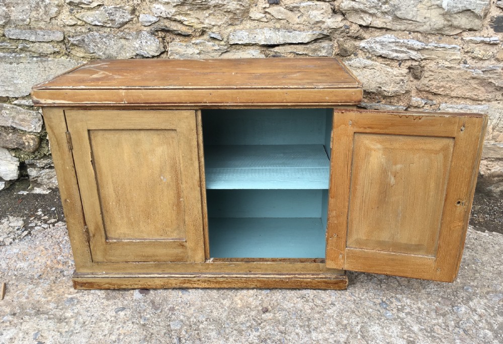 Small Antique 19th Century Painted Pine Cupboard View VII