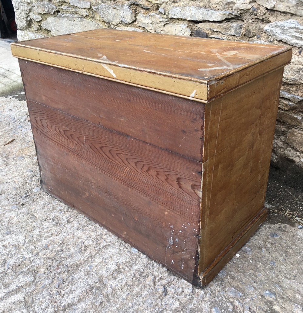 Small Antique 19th Century Painted Pine Cupboard View XI