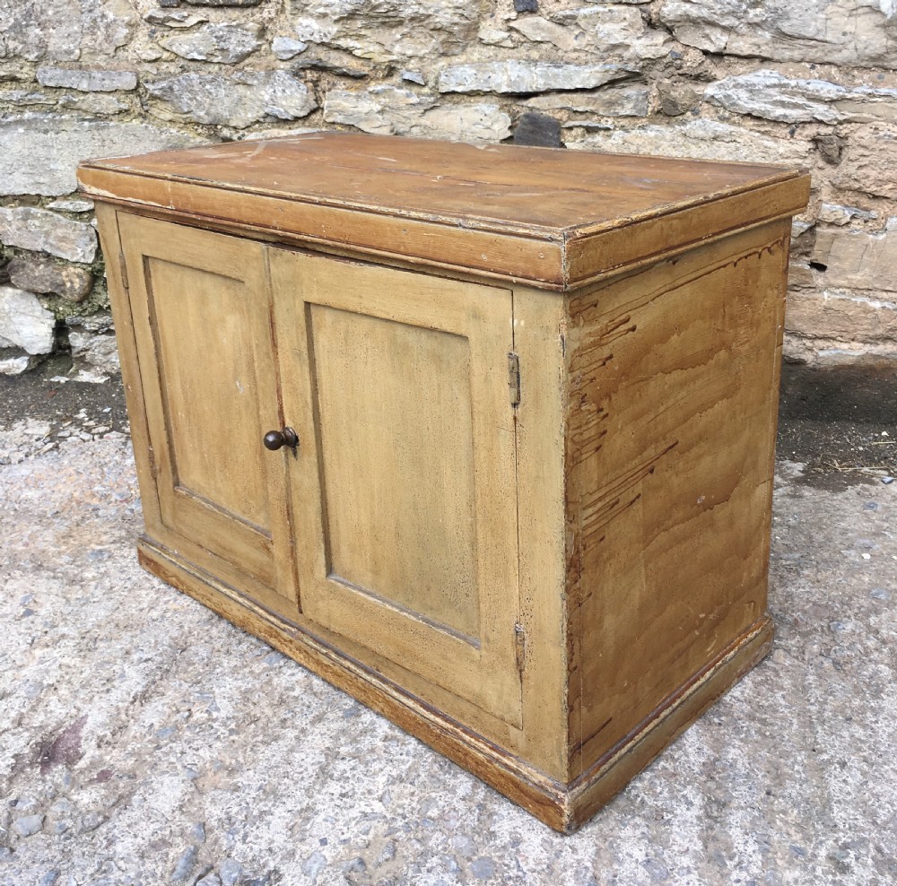 Small Antique 19th Century Painted Pine Cupboard View XIII