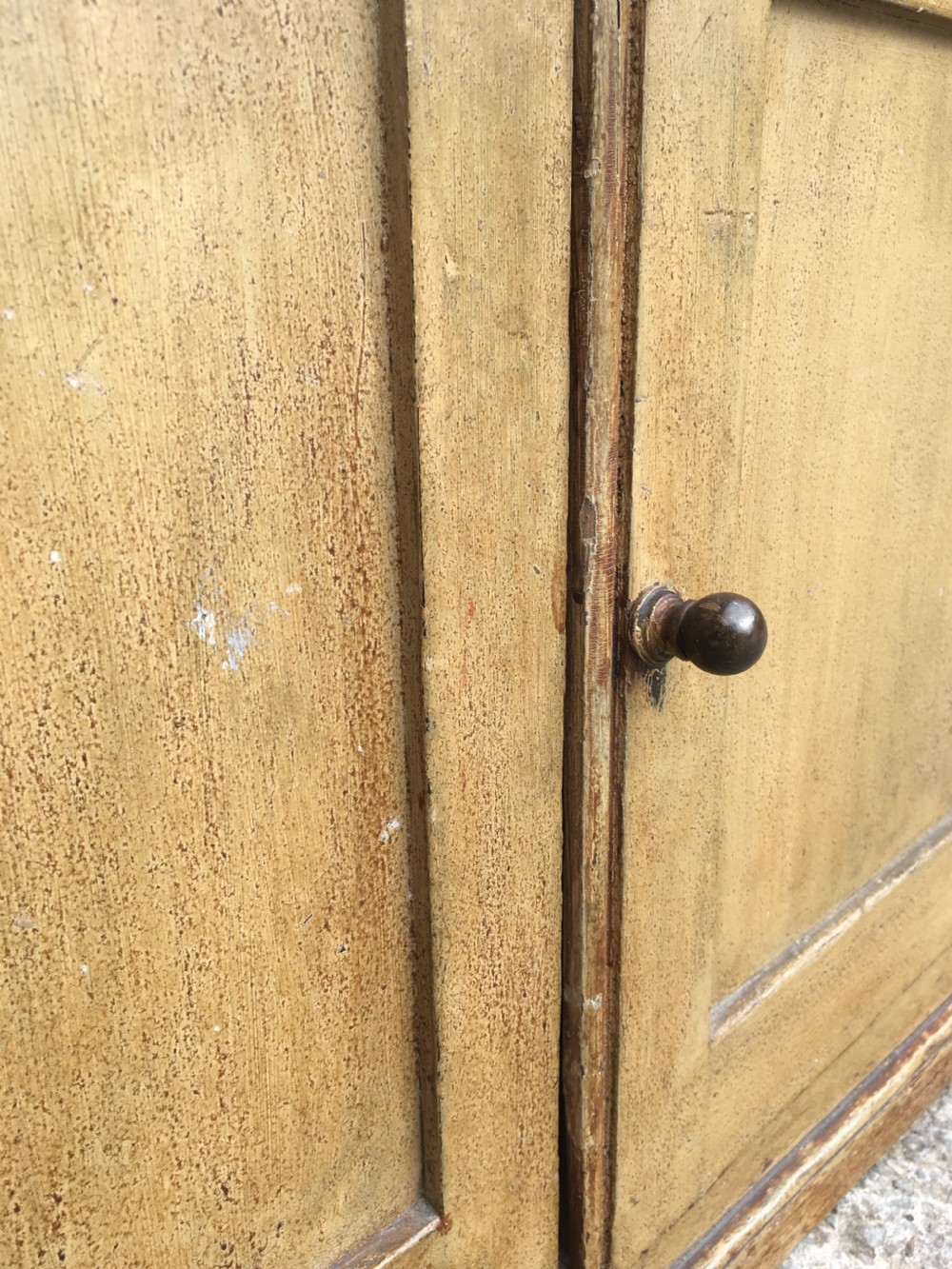 Small Antique 19th Century Painted Pine Cupboard View XV