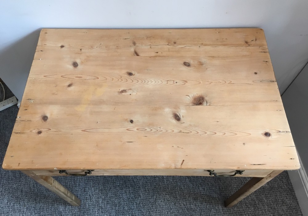 Antique Georgian Pine Side Table View IV