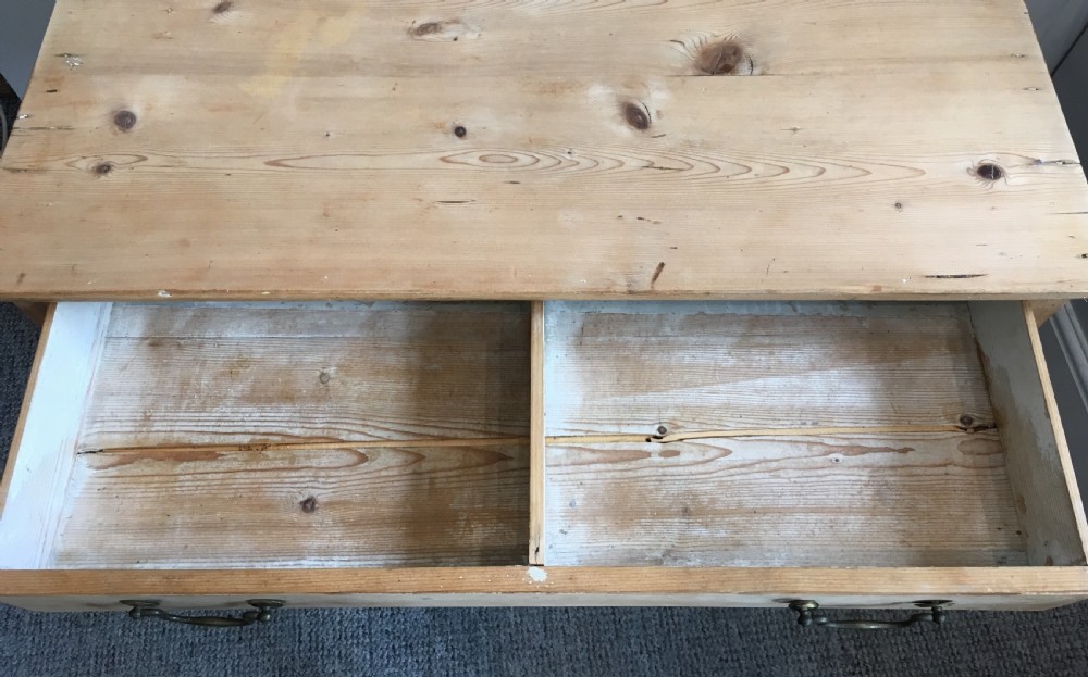 Antique Georgian Pine Side Table View V