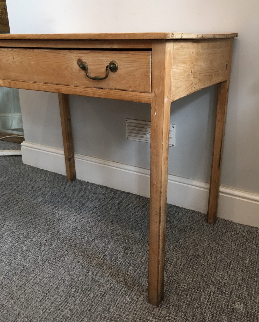Antique Georgian Pine Side Table View IX