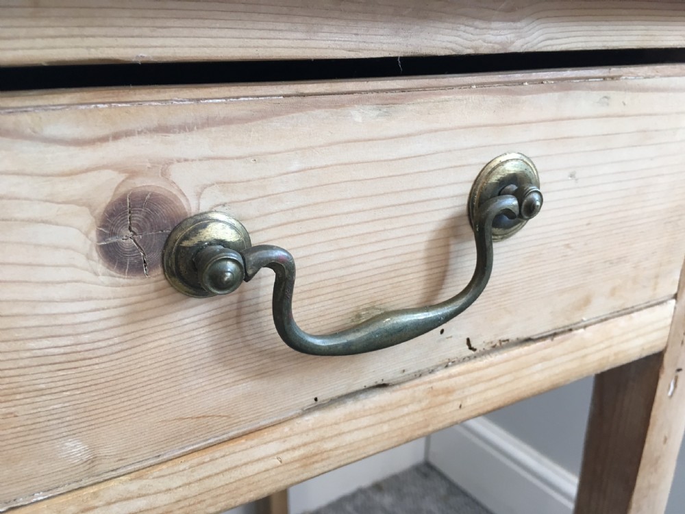 Antique Georgian Pine Side Table View XI