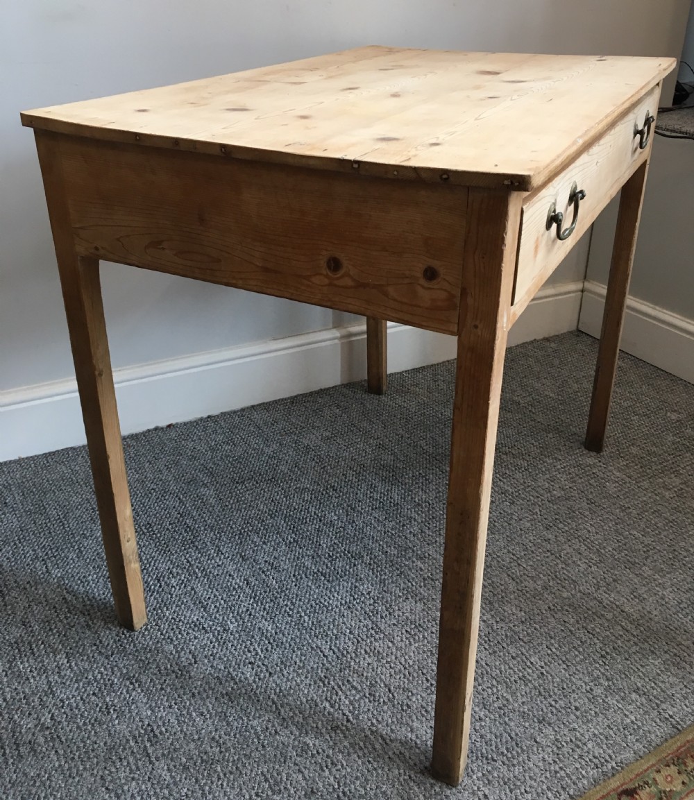 Antique Georgian Pine Side Table View XII