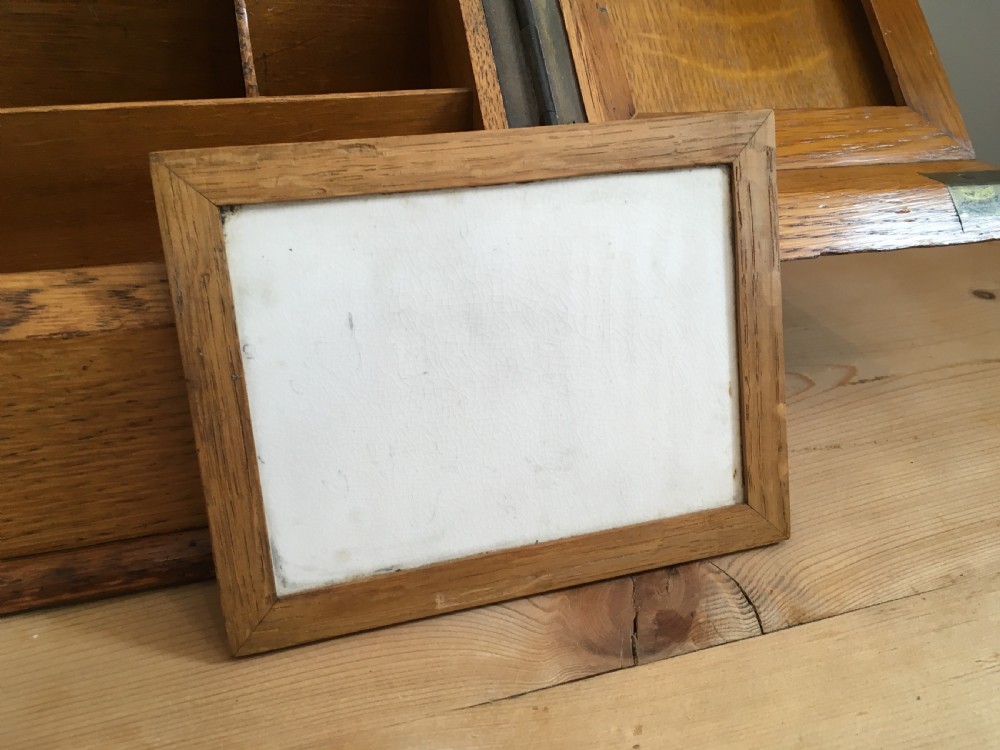 Antique Edwardian Oak Desktop Stationery Cabinet  View XI