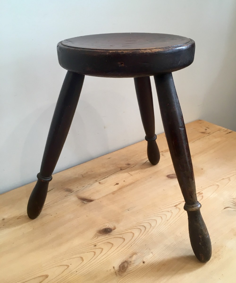 Antique Welsh Three Legged Milking Stool View III
