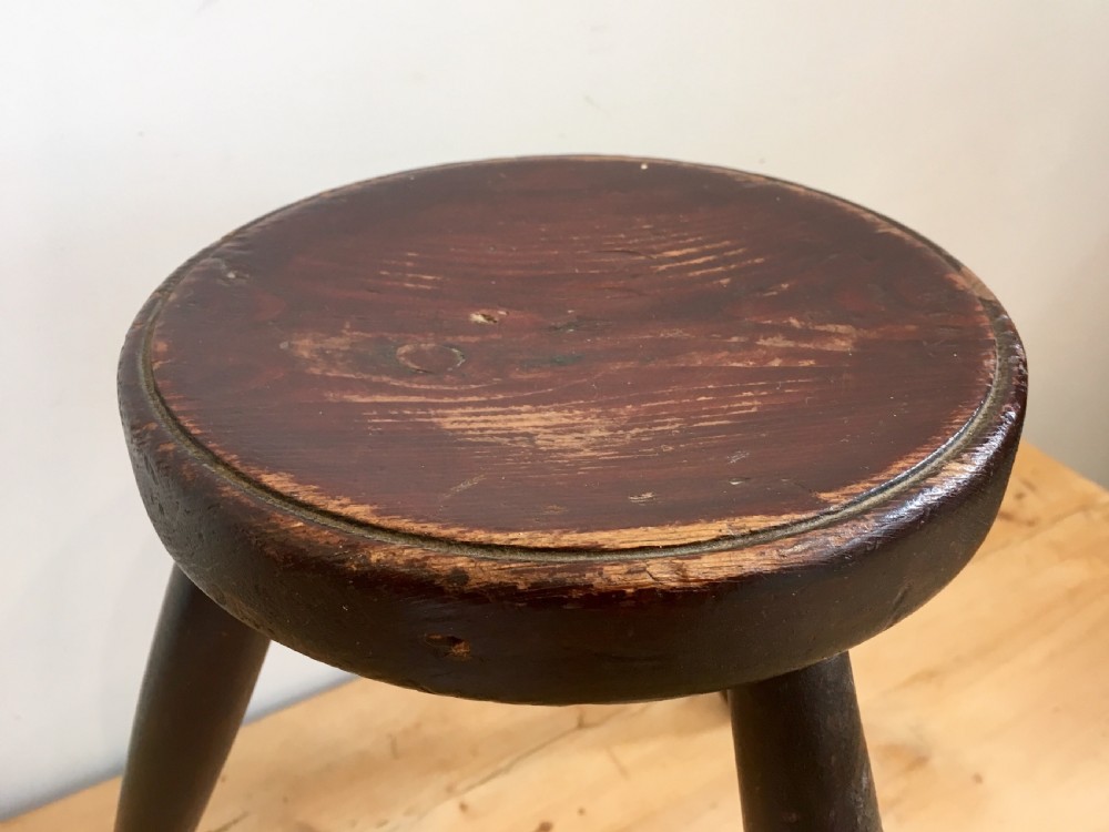 Antique Welsh Three Legged Milking Stool View IV