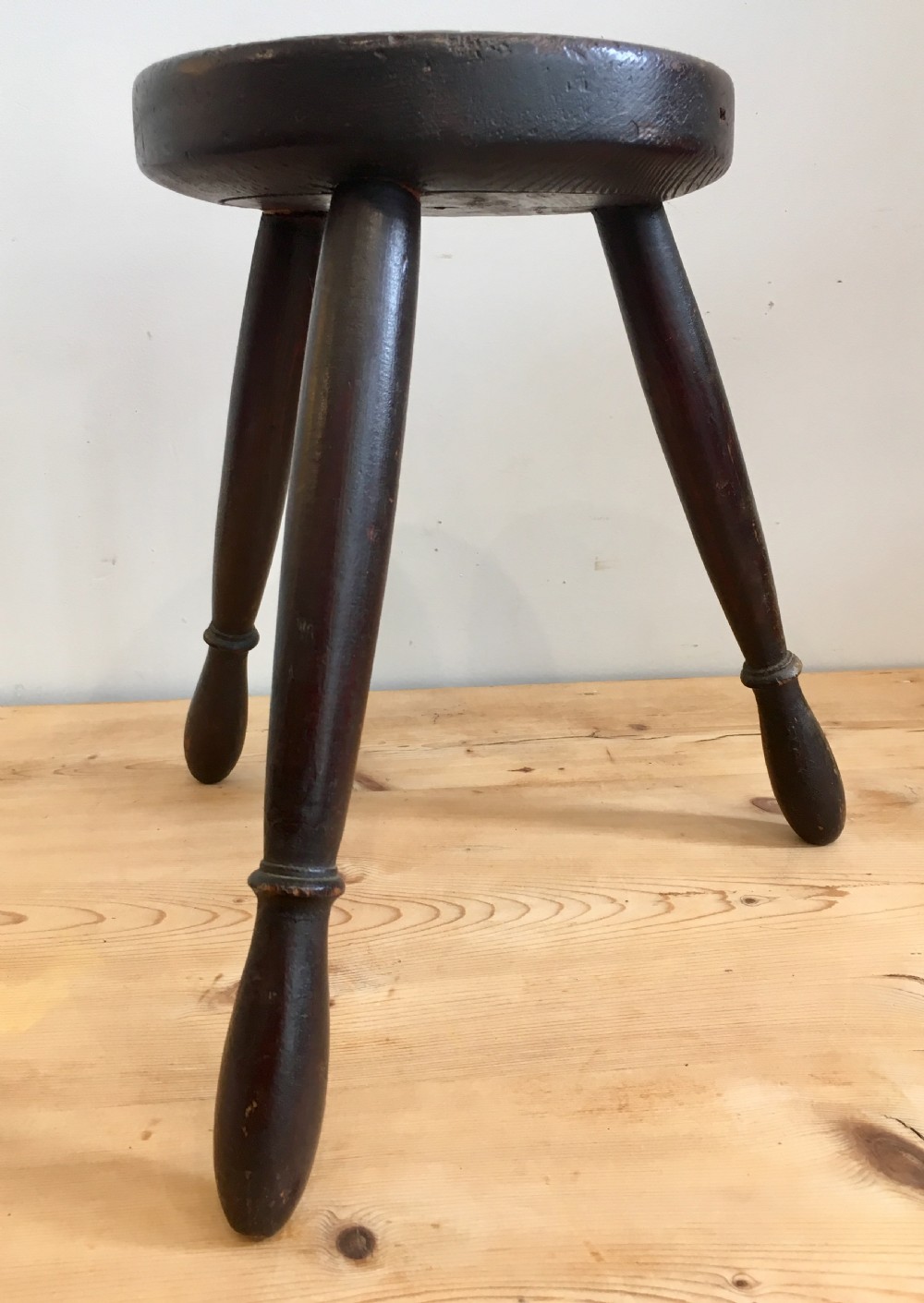 Antique Welsh Three Legged Milking Stool View V