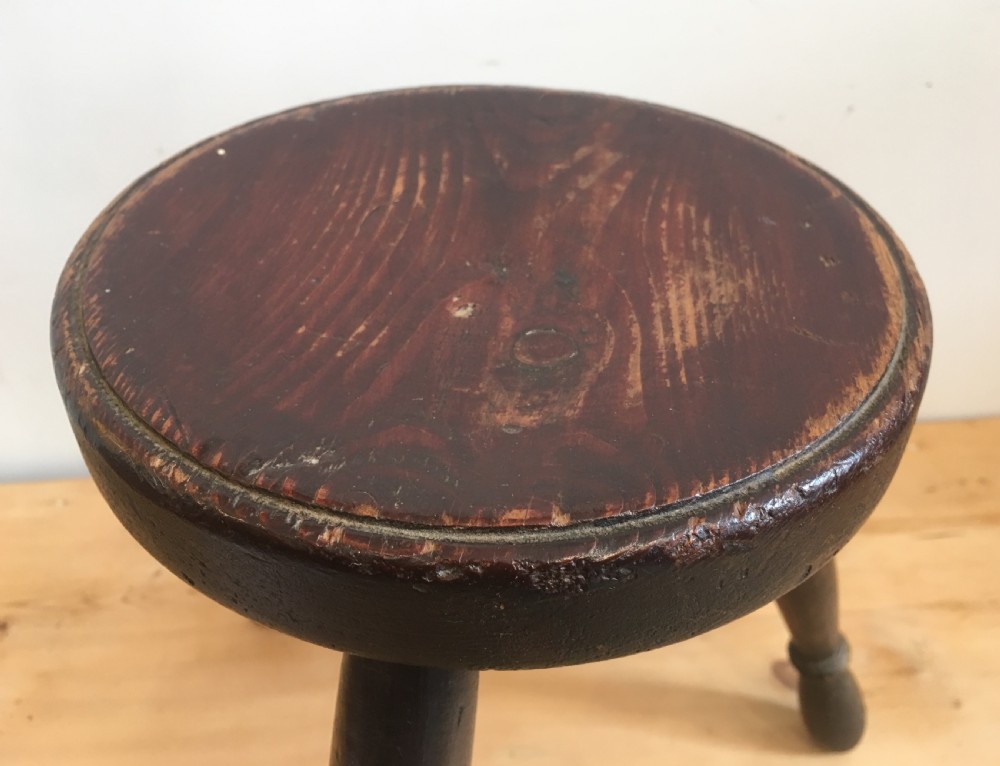 Antique Welsh Three Legged Milking Stool View VI