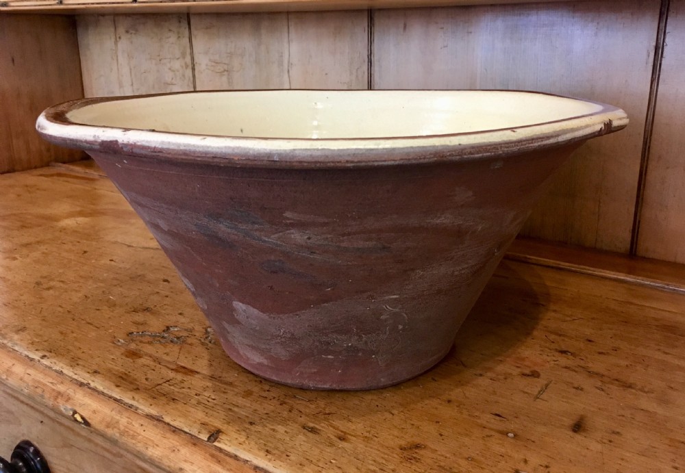 Large Antique Victorian Dairy Bowl  View VI