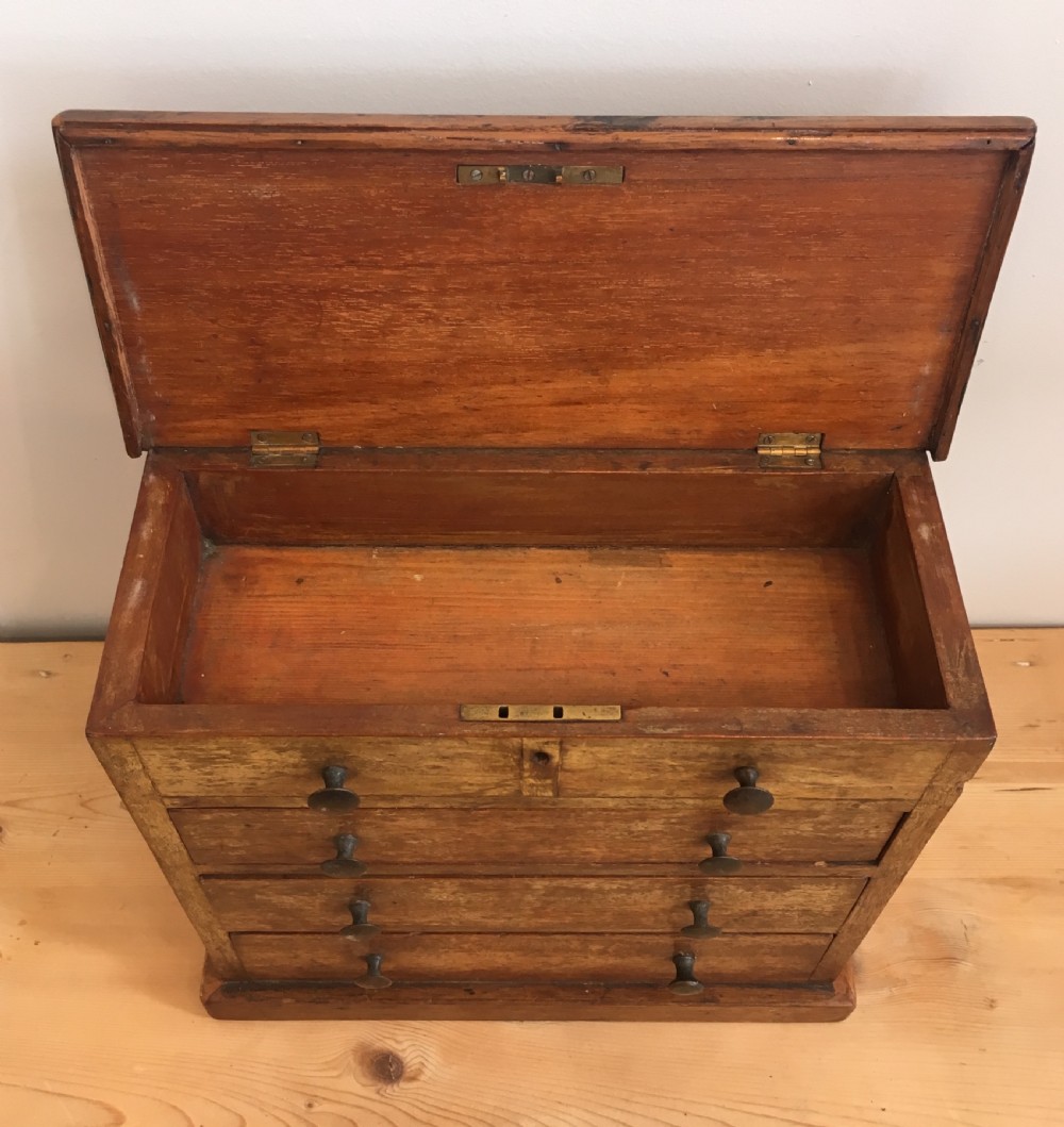 Antique Miniature Apprentice Collectors Chest of Drawers View V