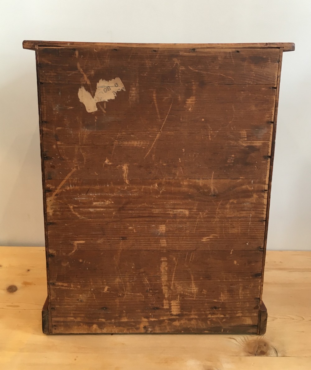 Antique Pine Tabletop Specimen Collectors Chest of Drawers View VI