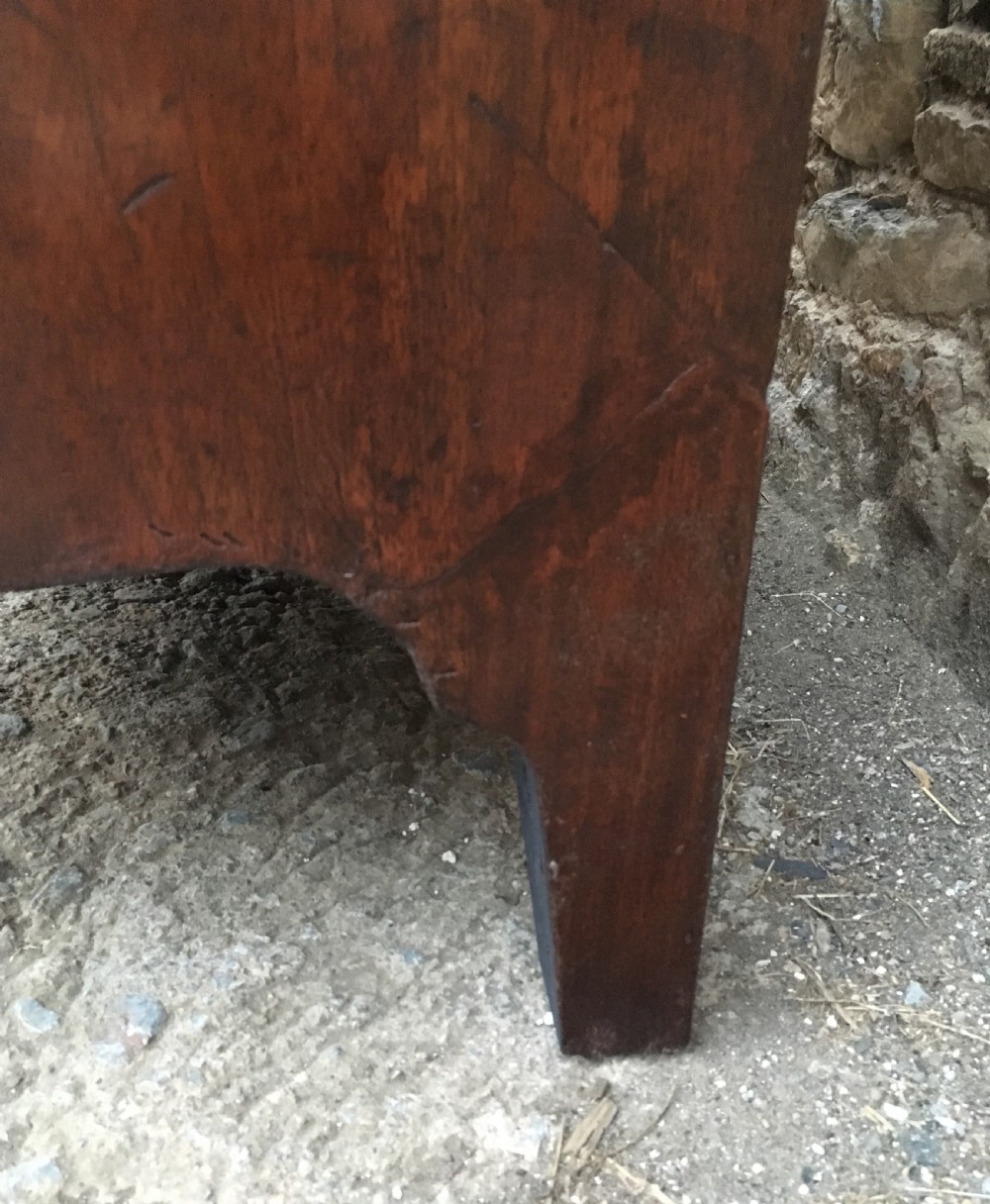 Antique Georgian Flame Mahogany Bow Front Chest of Drawers View XII