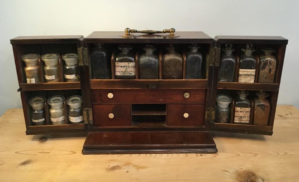 Antique Georgian Mahogany Apothecary Cabinet  View II
