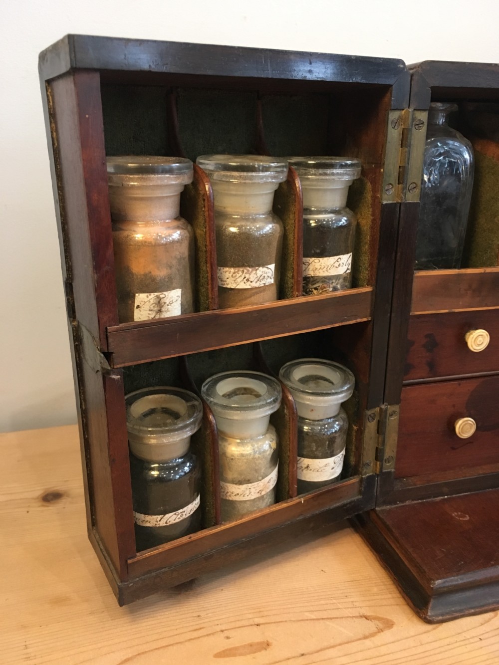 Antique Georgian Mahogany Apothecary Cabinet  View III