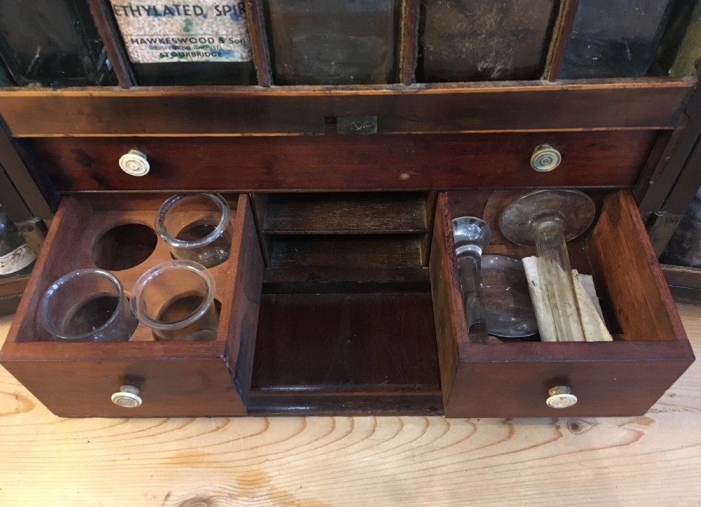 Antique Georgian Mahogany Apothecary Cabinet  View IV