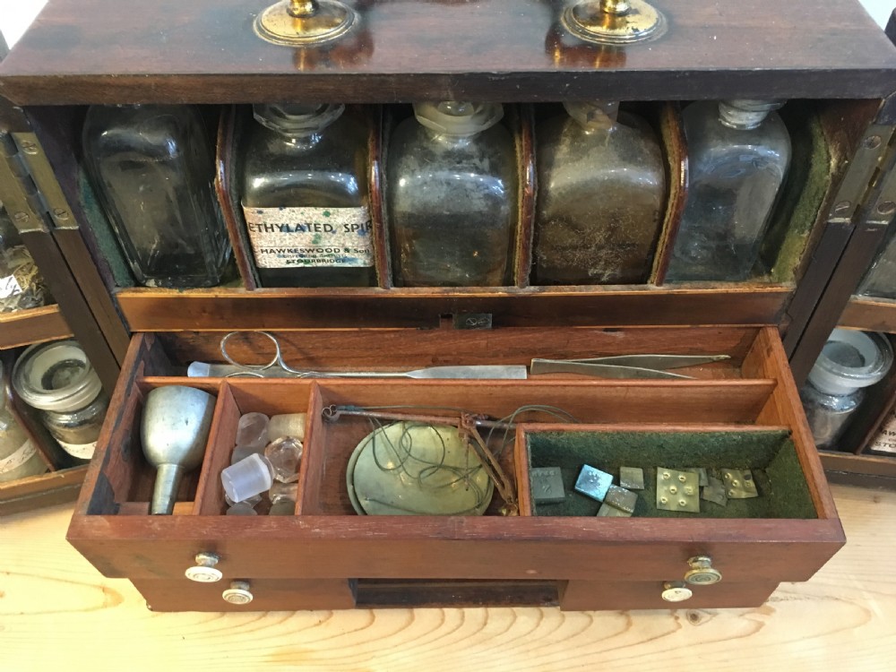 Antique Georgian Mahogany Apothecary Cabinet  View V