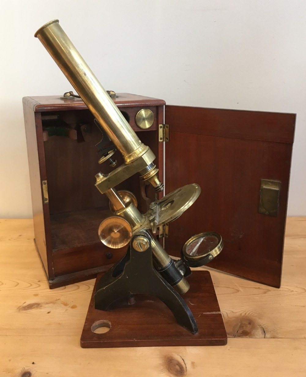 Antique 19th Century Brass Bar Limb Microscope