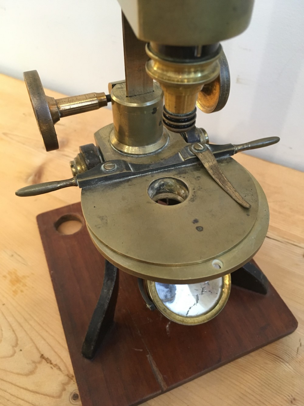 Antique 19th Century Brass Bar Limb Microscope View III