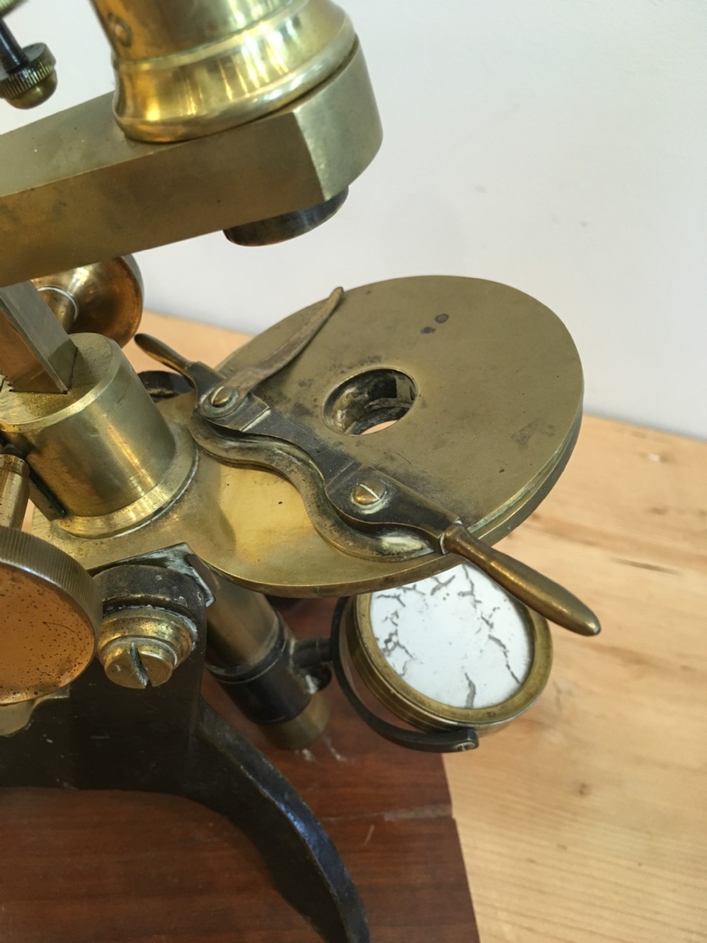 Antique 19th Century Brass Bar Limb Microscope View VII
