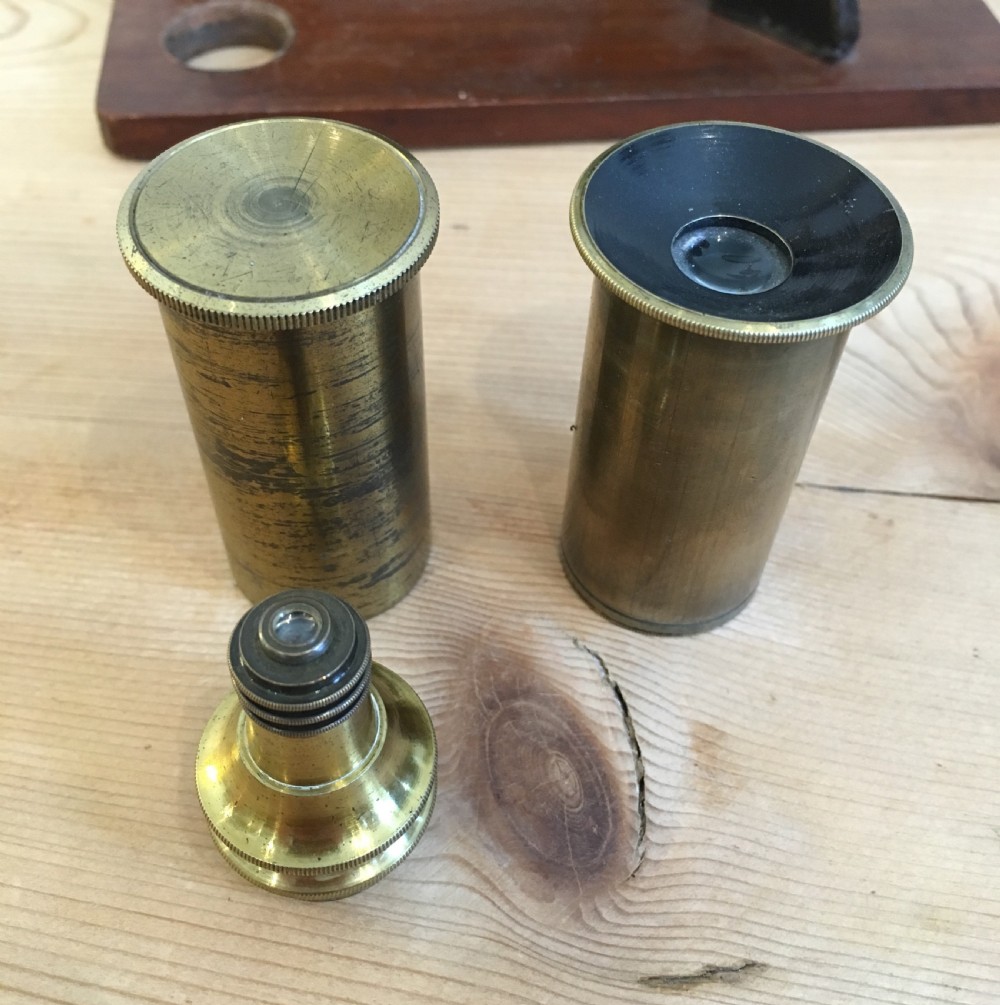 Antique 19th Century Brass Bar Limb Microscope View VIII