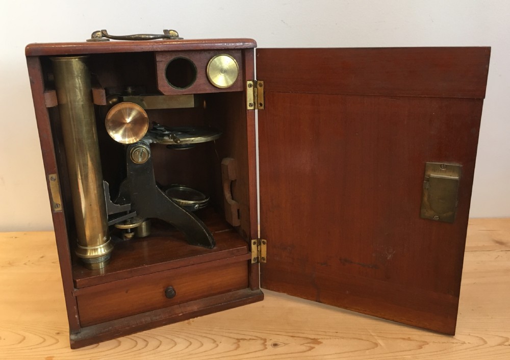 Antique 19th Century Brass Bar Limb Microscope View XIII