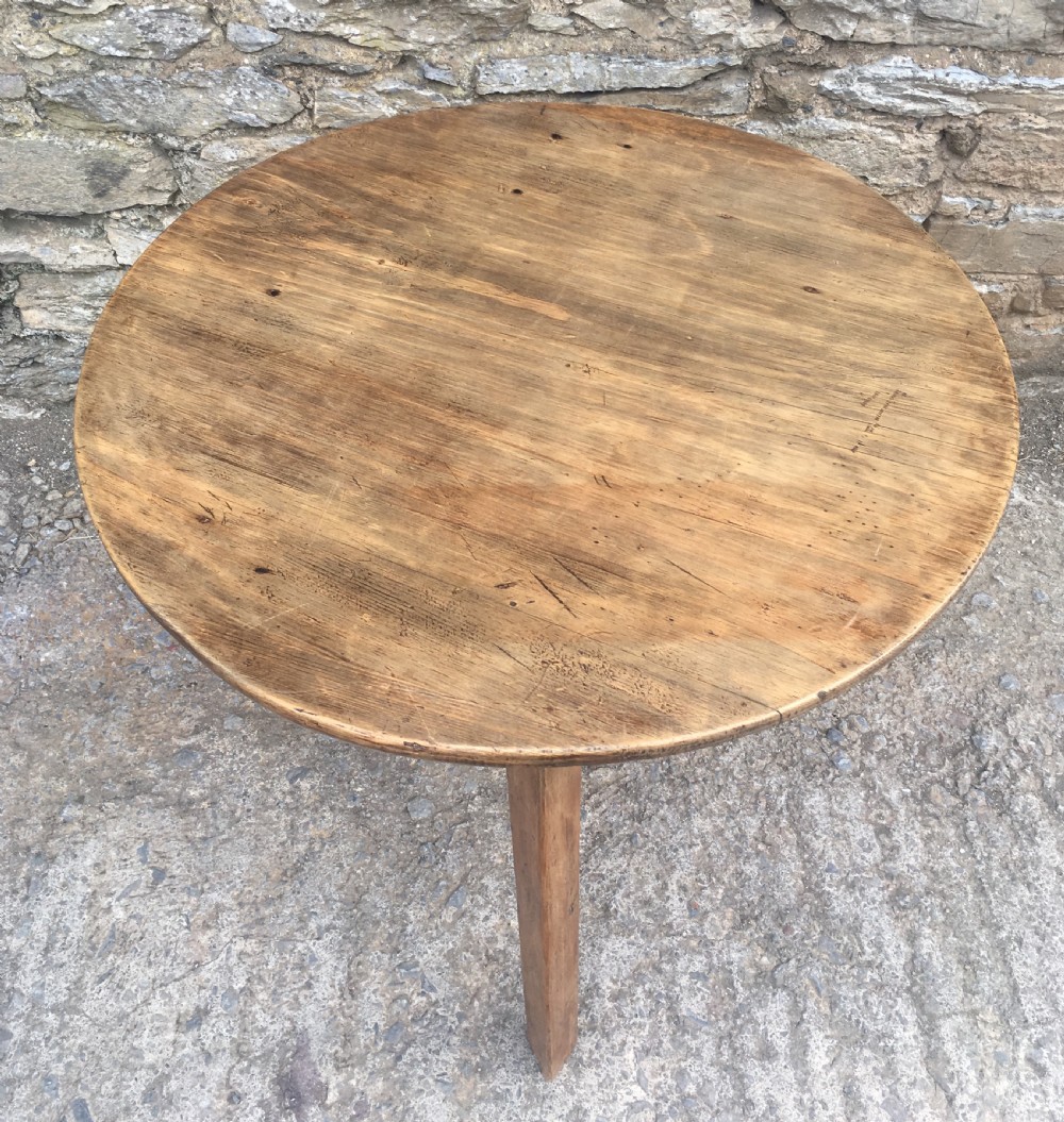 Antique 19th Century Pine Cricket Table View III