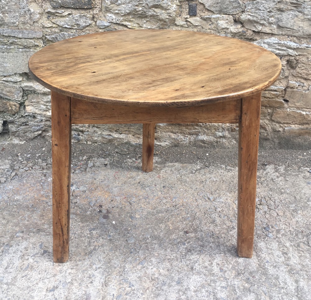 Antique 19th Century Pine Cricket Table View IV