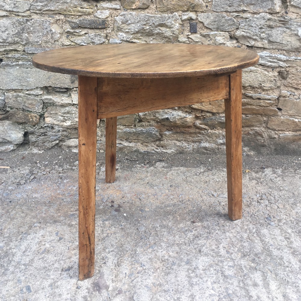 Antique 19th Century Pine Cricket Table View VI