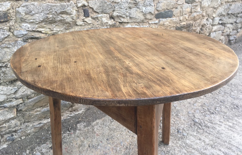 Antique 19th Century Pine Cricket Table View VIII