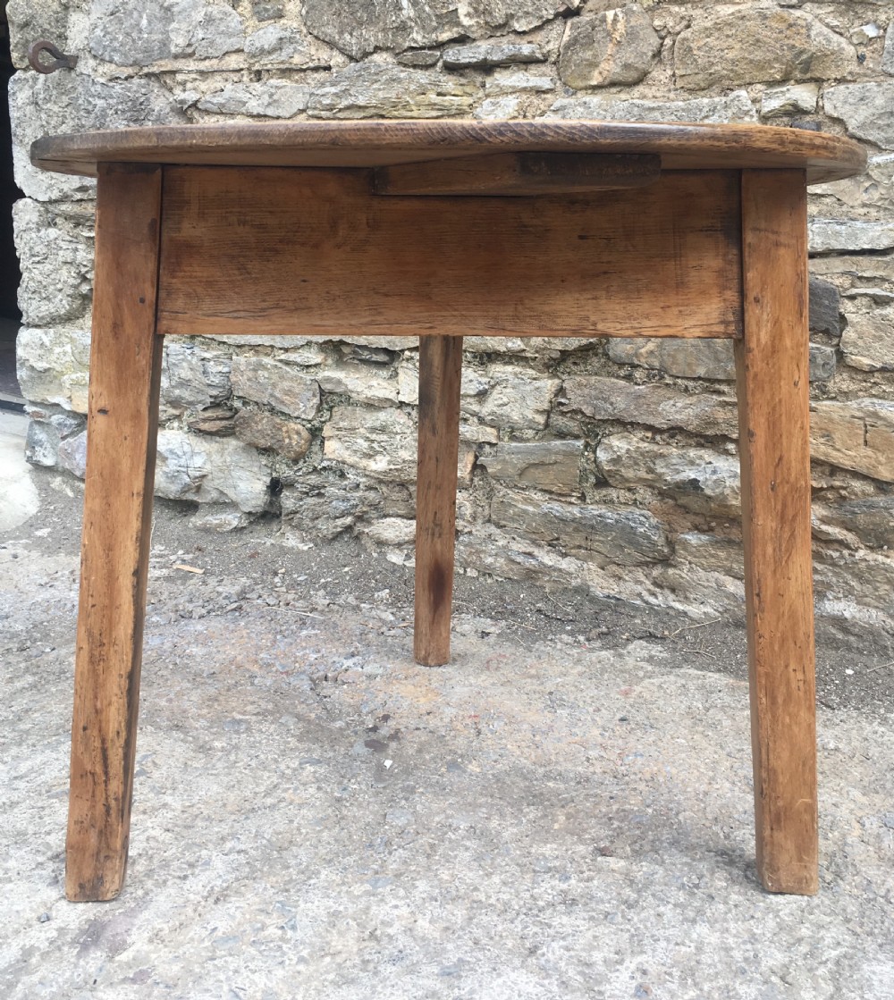 Antique 19th Century Pine Cricket Table View IX