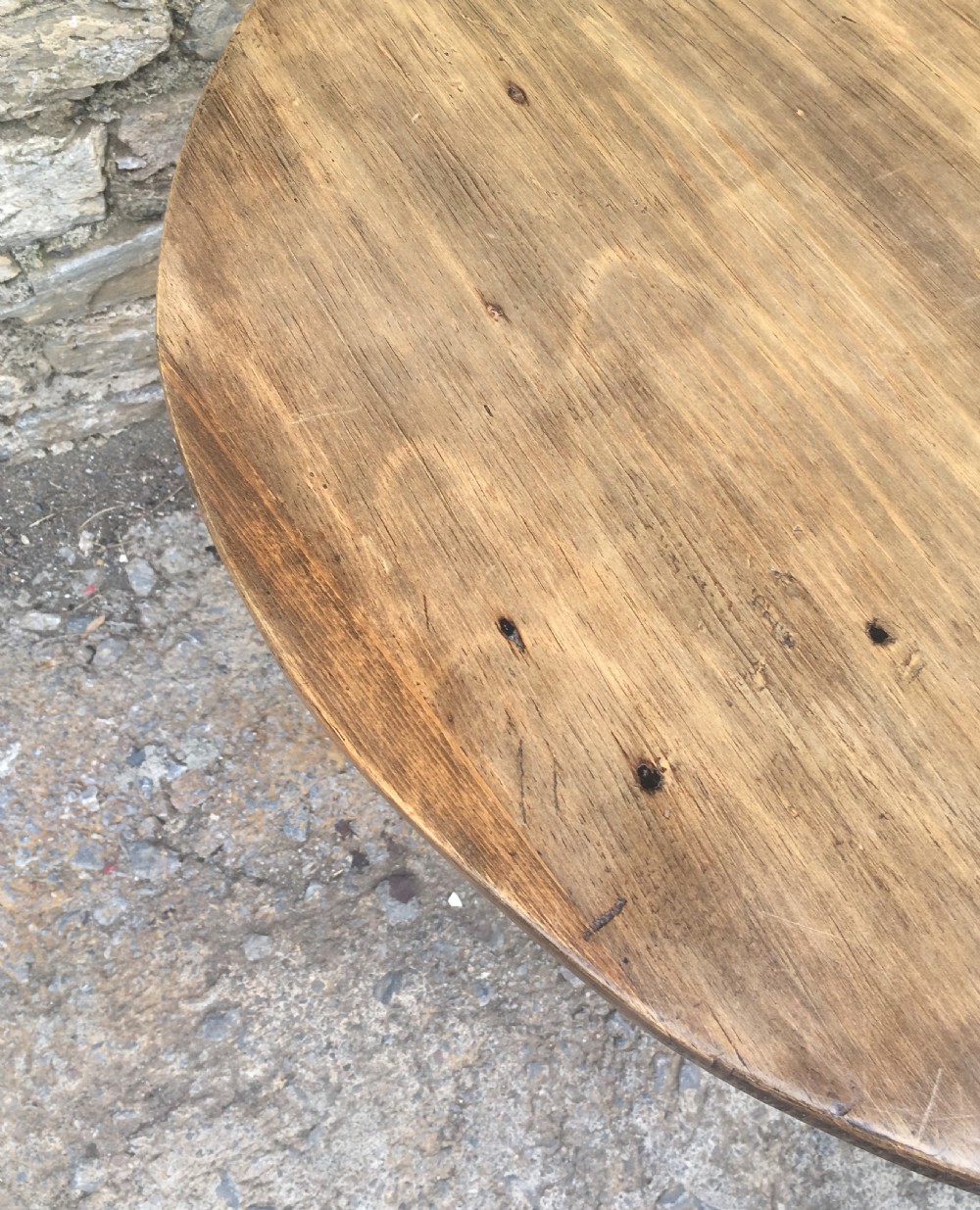 Antique 19th Century Pine Cricket Table View XIV