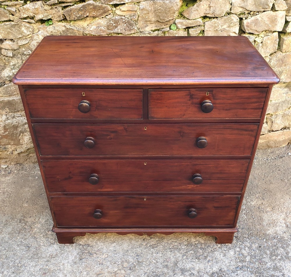 Early Victorian Mahogany Chest of Drawers View III
