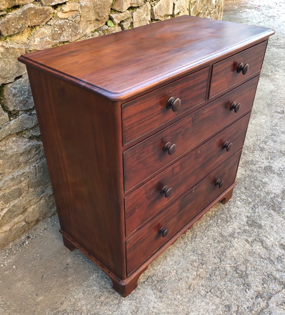 Early Victorian Mahogany Chest of Drawers View VII
