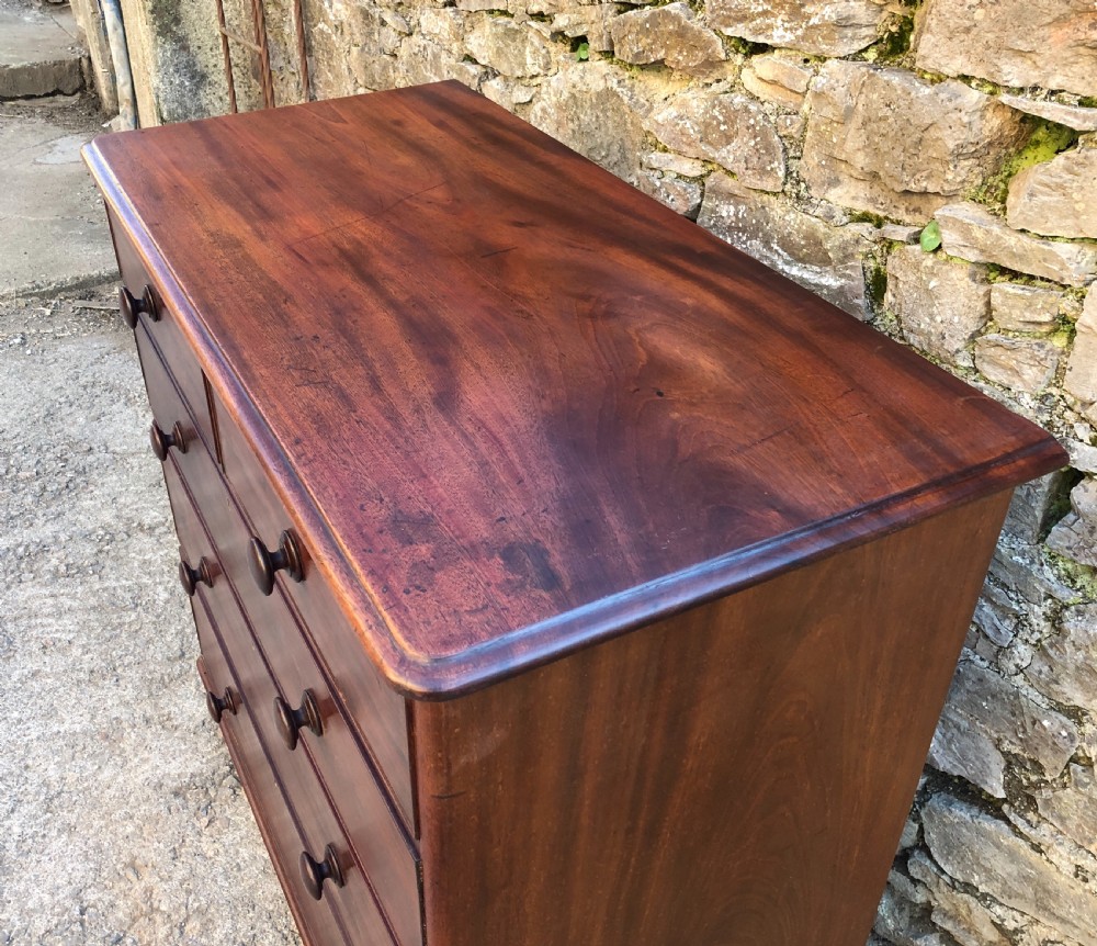 Early Victorian Mahogany Chest of Drawers View X