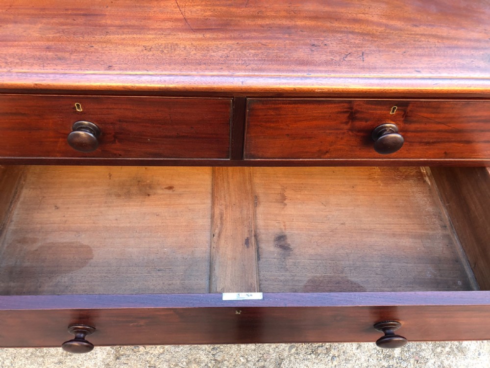 Early Victorian Mahogany Chest of Drawers View XIII