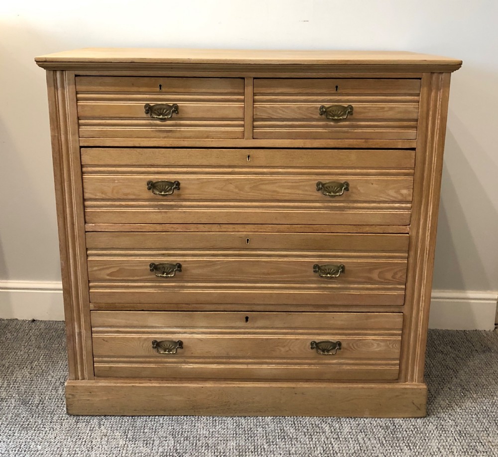 Antique Edwardian Ash Chest of Drawers