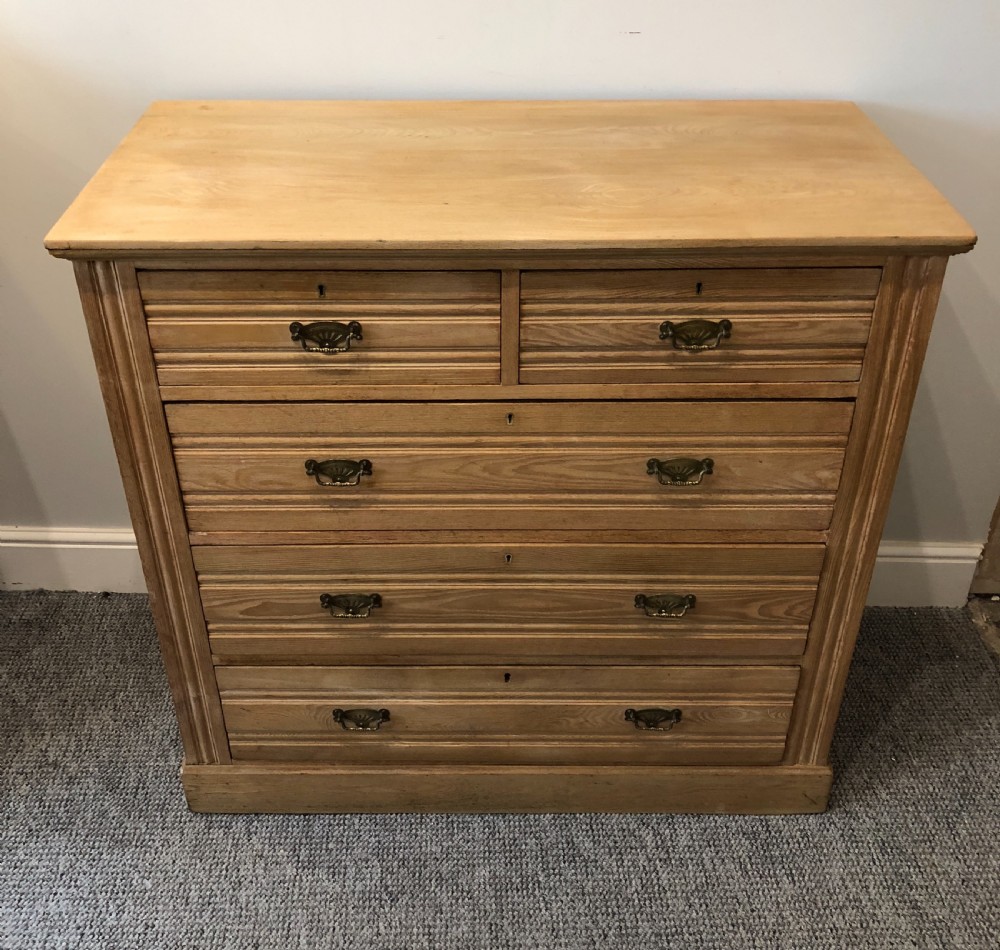 Antique Edwardian Ash Chest of Drawers View II