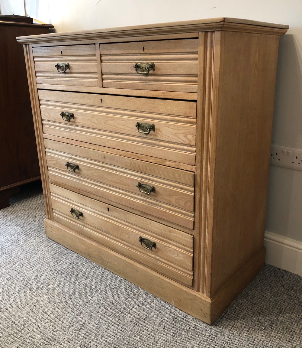 Antique Edwardian Ash Chest of Drawers View III