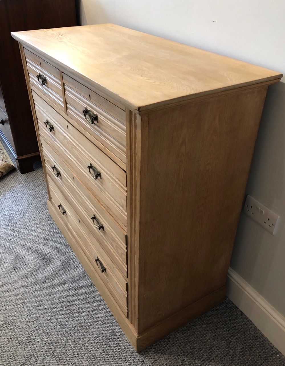Antique Edwardian Ash Chest of Drawers View IV