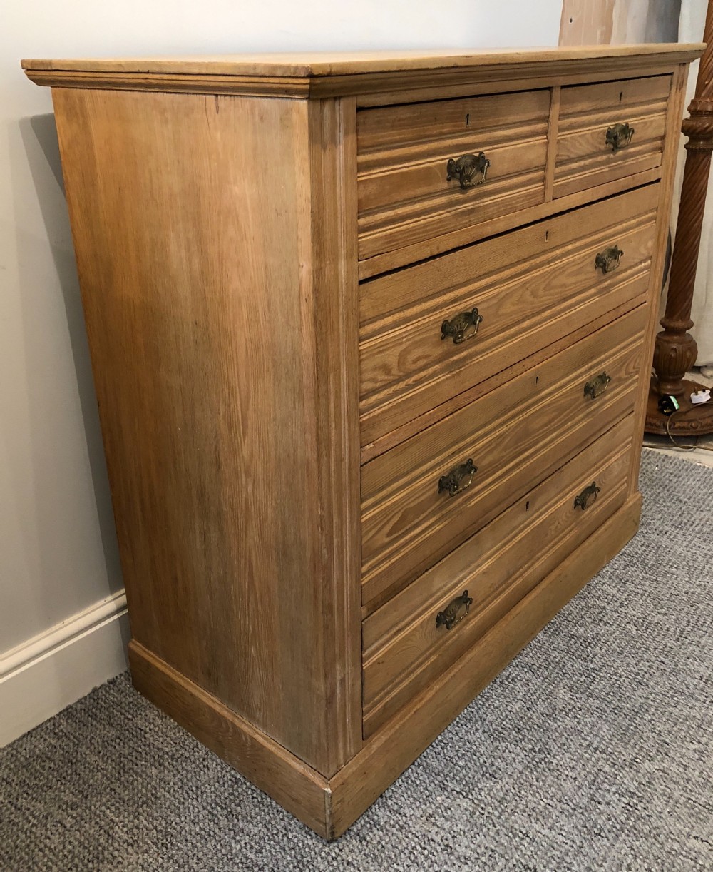 Antique Edwardian Ash Chest of Drawers View V