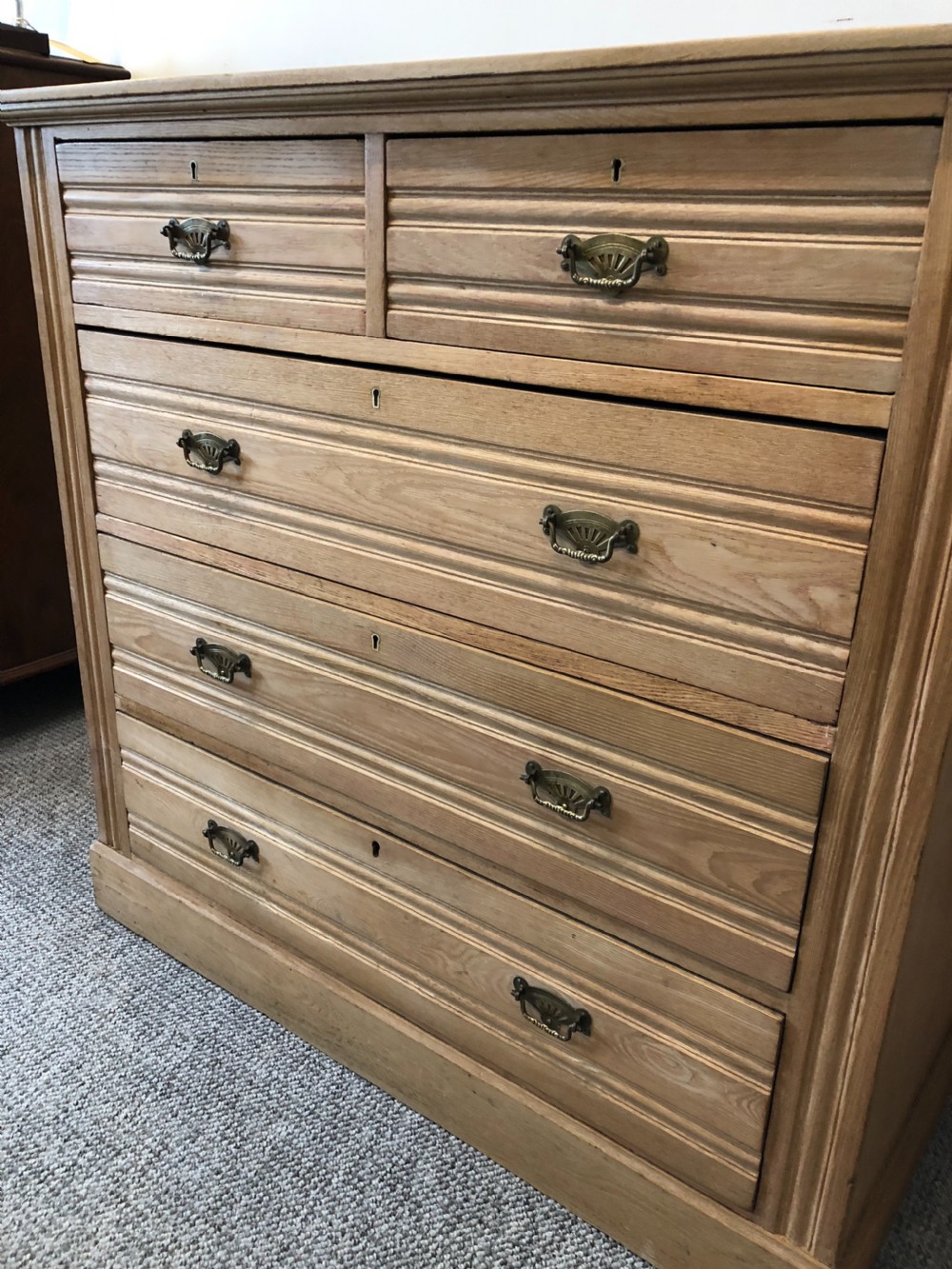 Antique Edwardian Ash Chest of Drawers View VII