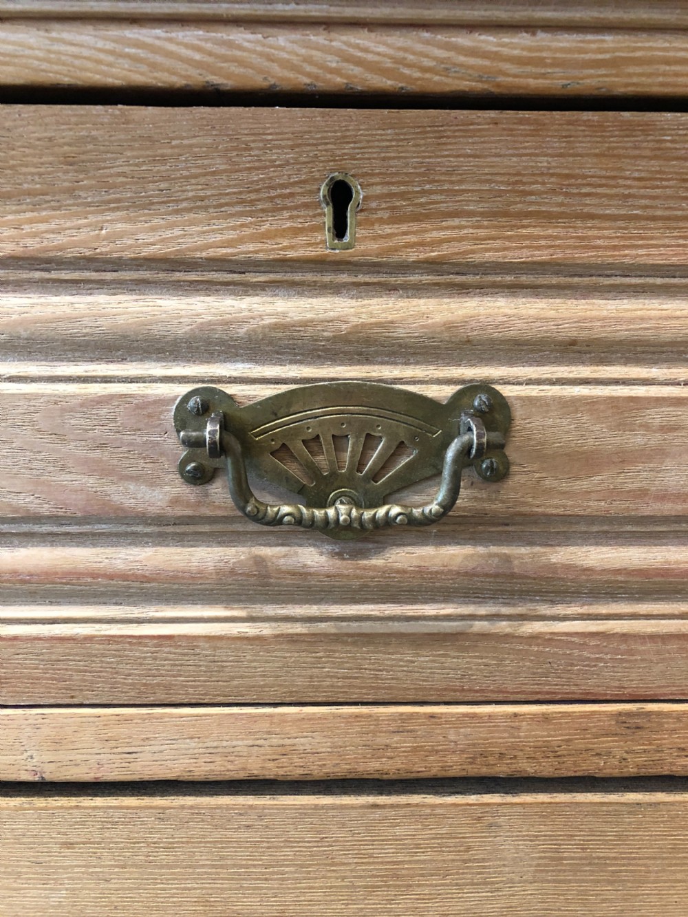 Antique Edwardian Ash Chest of Drawers View IX