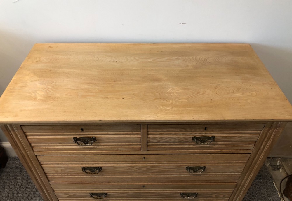 Antique Edwardian Ash Chest of Drawers View XII