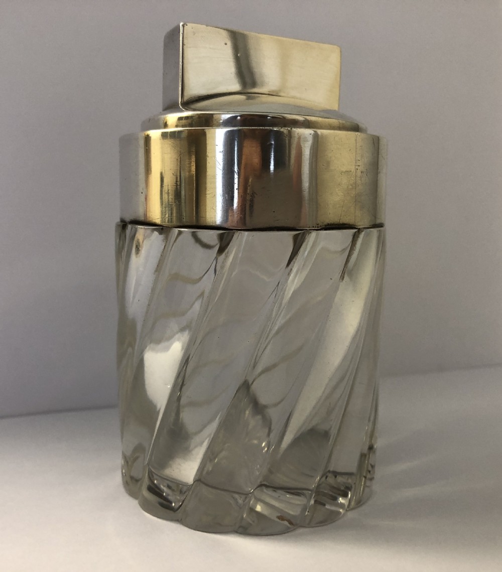 Antique 1895 John Grinsell Solid Sterling Silver Lidded Pot View X