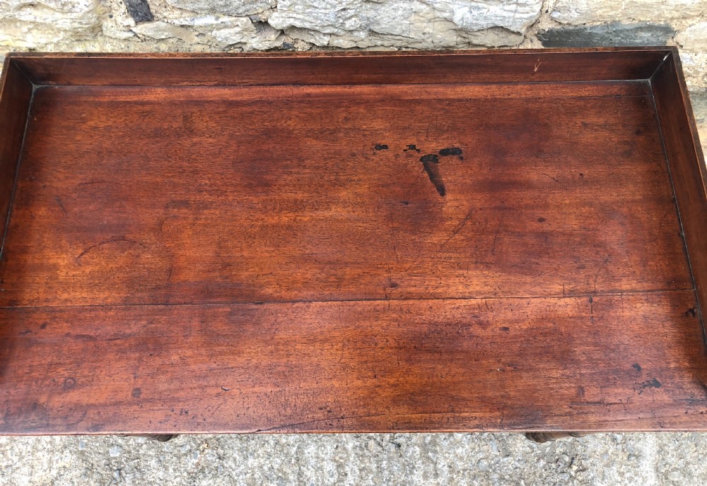 Antique Georgian Mahogany Side Table  View XI