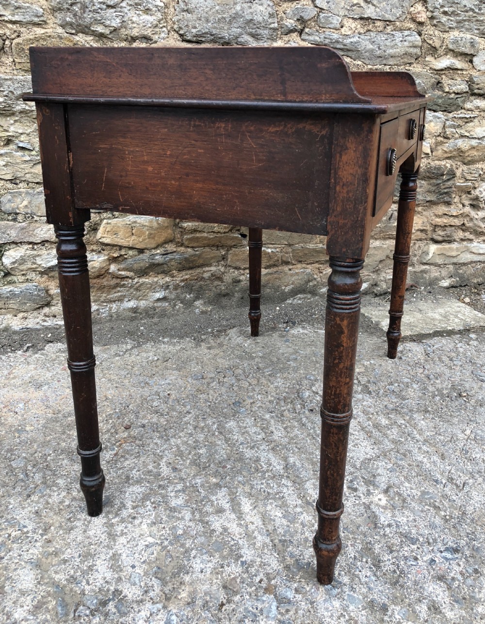 Antique Georgian Mahogany Side Table  View XV