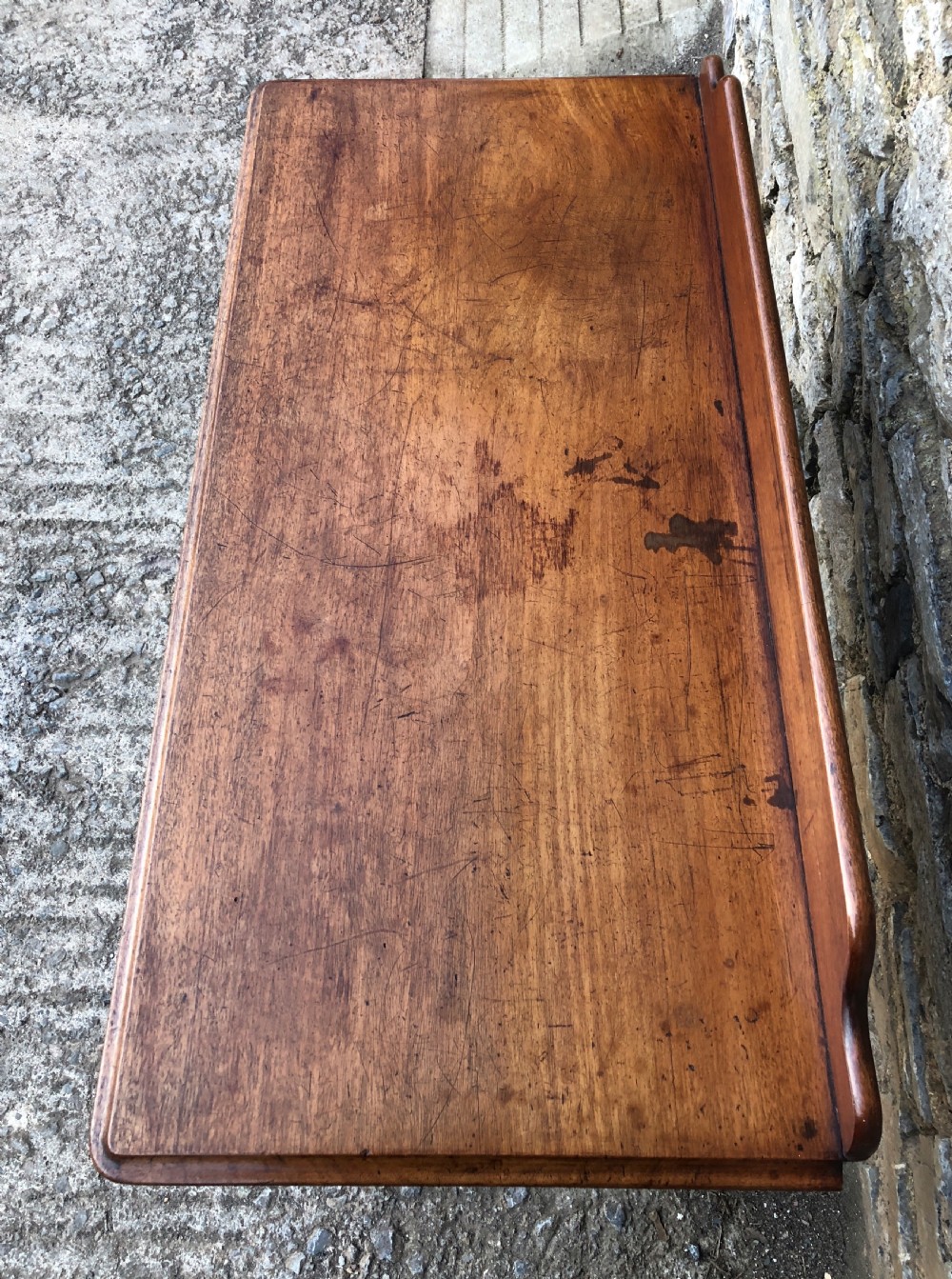 Victorian Mahogany Two Drawer Side Table  View XI