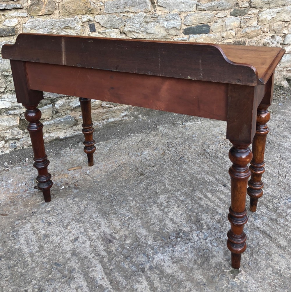 Victorian Mahogany Two Drawer Side Table  View XIII